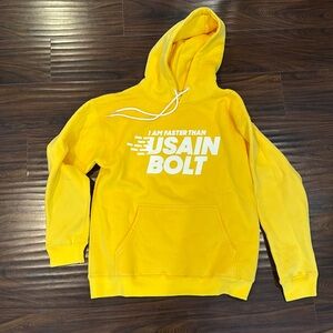 Usain Bolt - “I Am Faster Than Usain Bolt” Yellow Hoodie